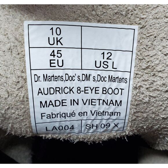 Dr Martens Audrick Quad Boots Women 12 Platform Cobblestone Grey Chunky Lug Boot - Picture 14 of 16